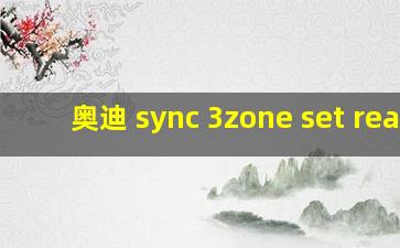 奥迪 sync 3zone set rear